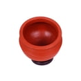 thumbnail image 4 of Pre Seasoned Earthen Clay Handi + Kadai Pots Combo For Cooking - Red, 3 + 2 Liters, 4 of 5