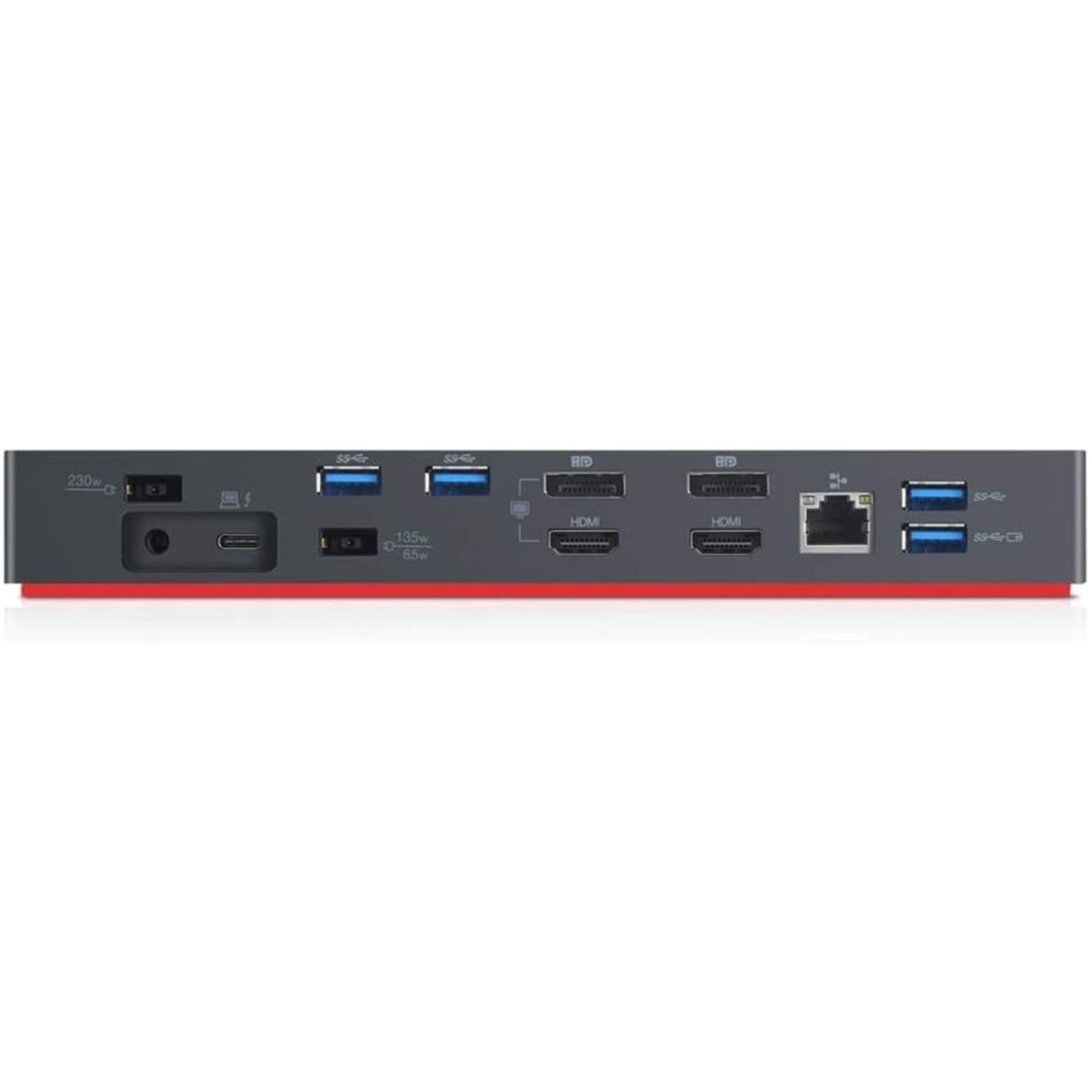 Restored Lenovo ThinkPad Thunderbolt 3 Dock Gen 2 135W Power Delivery Docking Station, Black (Refurbished)