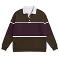 thumbnail image 4 of Kaemgyyd Shirts for Men Striped Button Collared Long Sleeve Shirt Big and Tall Workout Golf Shirts Comfort Spring Tops, 4 of 5