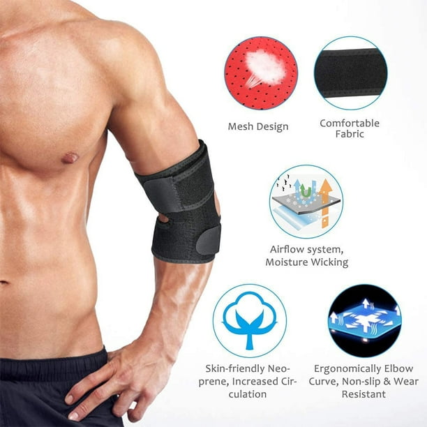 Tennis Elbow Support and Braces with 2 Removable Metal Splints for Women &  Men,Elbow Brace for Tendonitis and Tennis Elbow Relief,Arm Brace  Compression Sleeve 