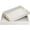 White, variant on MODE HOME Set of 2 Woven Leather Ottoman Trays - Rectangular Decorative Trays with Gold Handles - Luxury Coffee Table & Serving Trays for Home Decor (Gold)