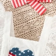 thumbnail image 5 of Gvdentm Baby Girl Summer Outfit My First 4th Of July Baby Girl Outfit Smocked Bubble Romper Memorial Day Bodysuit Patriotic Clothes(Blue,6-12 Months), 5 of 9