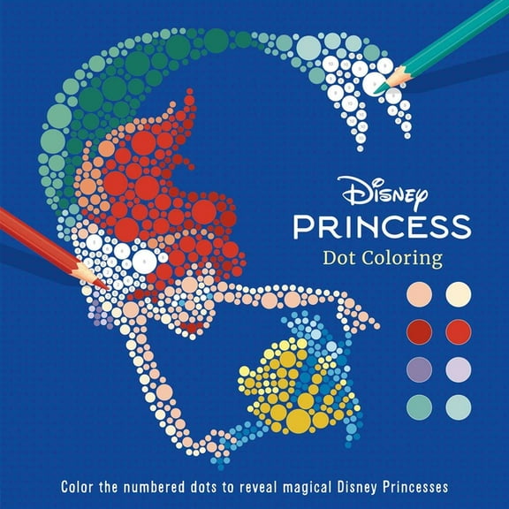 Disney Princess: Dot Coloring, (Paperback)