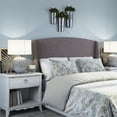 thumbnail image 2 of Home Fare Shelter Style Upholstered Queen Headboard in Heathered Brown, 2 of 2