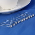 thumbnail image 3 of 40 Pcs Wedding Bridal Pearl Rhinestone Crystal Flower Hair Pins Clips, Faux White Pearl Rhinestone Crystal Hair Styling U Pins, Wedding Hair Pins Jewelry Accessories for Women and Girls, 3 of 5