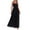 Black, variant on IROINNID Women's Sleeveless A-Line Dress Square Neck Summer Casual Camis Bandage Vest Long Dress Regular Solid Color Dress