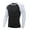 White, variant on Migroa Mens Muscle Cut Raglan T Shirts with Long Sleeve Fitness Workout Tops, Cool Dry Long Sleeve Athletic Tops, Sports Baselayer Workout Shirt Blue L