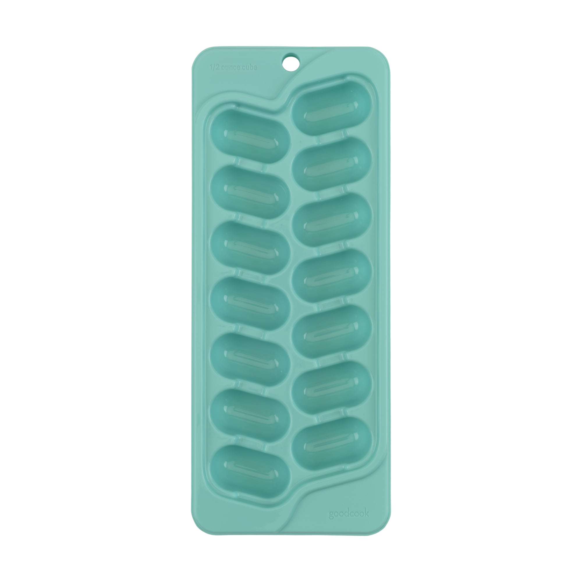 GoodCook PROfreshionals Pack of 2 Plastic Ice Cube Trays, Light Blue