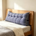 thumbnail image 4 of Leeye Lumbar Pillow Triangular Headboard Home Reading Back Support Sitting Up Bed Large Bolster Positioning Bedrest Removable Cover White for Sofa Couch Bedroom Living Room, 4 of 4