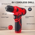 thumbnail image 5 of Tool Set - Tool Kit With 8V Cordless Drill, 129 Piece Tool Box With Drill, Home Tool Kits For Men & Women, Hand Drill Set, 5 of 7