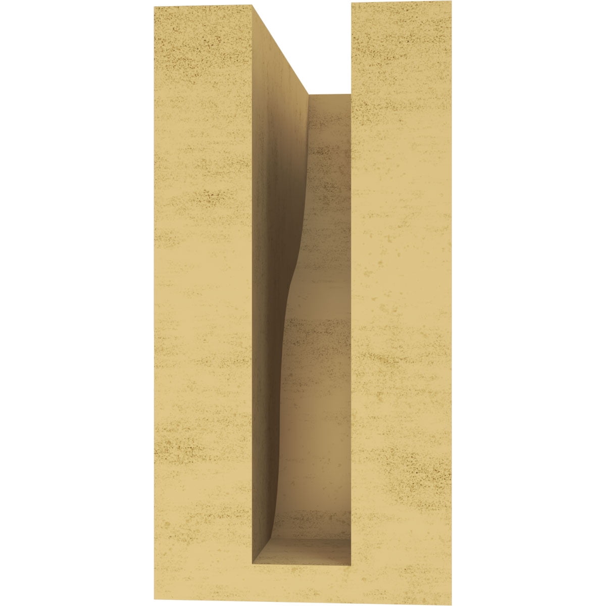 3"W x 6"D x 6"H Classic Greensboro Rough Cedar Woodgrain TimberThane Corbel, Primed Tan
