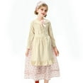 thumbnail image 1 of Odeerbi Vestidos de Sirvienta de Granja Estilo Rural Para Niñas Trajes de Interpretación Floral Para La Etapa de Juegos de Rol Vestido de Manga Larga Para Niños, 1 of 9