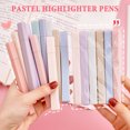 thumbnail image 2 of 6pcs Pastel Highlighter Pen Set for Students Large Capacity Eye-Care Markers for Journaling Notes Quick-Dry Dual-Tip Highlighters Cute School Supplies, 2 of 8