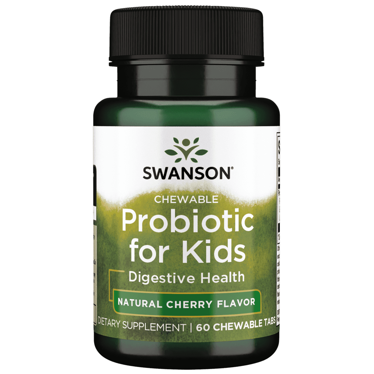 Swanson Probiotic for Kids - Natural Cherry Flavored 3 Billion Cfu 60 Chewable Tablets