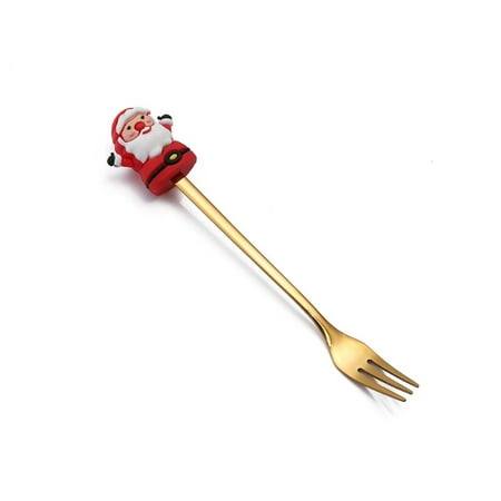 

New Children s Tableware Cartoon Fruit Fork Stainless Steel Spoon Fork Coffee Dessert Ice Cream Stirring Spoon Bento Accessories