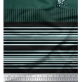 thumbnail image 2 of Soimoi Crepe Silk Fabric Stripe & Peacock Panel Print Fabric by The Yard 42 Inch Wide, 2 of 2