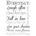 Home Decor Line Everyday Wall Quotes