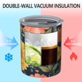 thumbnail image 2 of 12oz Coffee Tumblers Pioneer Flower Floral Print Pattern Stainless Steel Vacuum Insulated Travel Tumbler Coffee Cups Mug with Lid and Straw with Cleaning Brush for Cold & Hot Drinks, 2 of 5