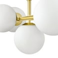 thumbnail image 5 of Eurus Home 5 - Light Dimmable LED G9 Gold/ Chrome Bathroom Vanity Light 22 Gold/Milk Glass, Built-in LED, 5 of 5
