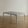 thumbnail image 4 of Furniture of America Desi 84-Inch Wood Rectangle Dining Table in Silver, 4 of 5