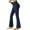 Navy, variant on Yubnlvae Comfy Wide Leg Flare Pants for Women - Elastic Waist Gym, Travel, Yoga Joggers (Stretchy, High-Rise Pockets) Black XXL
