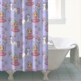 thumbnail image 4 of Princess and Unicorn Pattern Shower Curtain 84"x72" ,Bathroom Decorative Shower Curtains Set with 12 Hooks,Modern Waterproof Washable Shower Curtain, 4 of 6