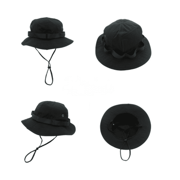 UPF 50+ Sun Hat– Sun Protection Hat, Fishing Hat, Hunting Hat, Water Wash  Sun Shade Hat Men's Cotton Fisherman's Hat, Black E204 
