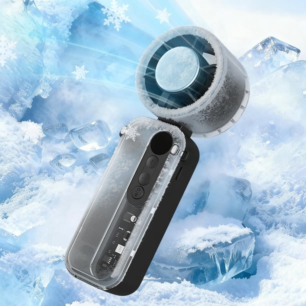 Handheld Small Fan Portable Foldable Portable USB Mini Coolings Fan Silent High Wind Power Ice Pack Handheld