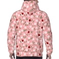 thumbnail image 7 of Sikiie Ladybug And Flowers Men's Hoodie, Essentials Hoodie, Sweatshirt, Pullover Hooded Sweatshirt for Men-Small, 7 of 7