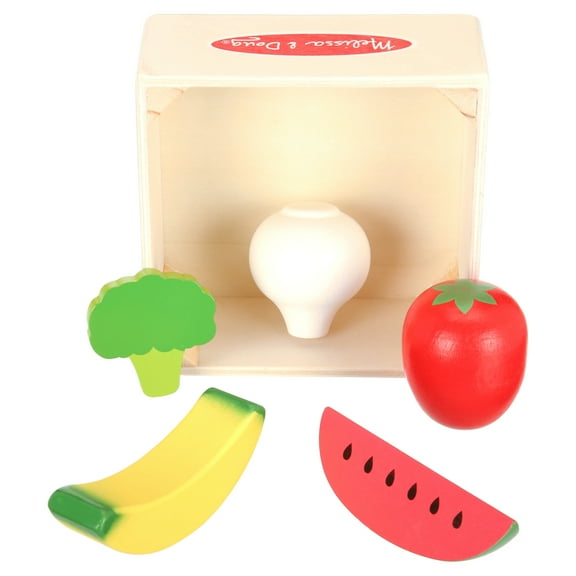 Melissa & Doug Food Groups Wooden Play Food Set with Crate – Produce - FSC Certified