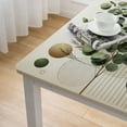 thumbnail image 5 of Acheng Eucalyptus Leaves Abstract Art Square Tablecloth 100% Polyester Fiber 40*40, 5 of 8