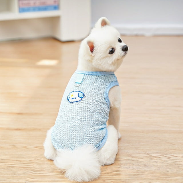 Mom's Best Ropa para perros y gatos pequeños, camiseta transpirable de verano, 30 x 19 cm, ropa para mascotas para primavera y verano.