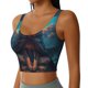 thumbnail image 2 of Balery Starry Sky Moon Wolf Leader Sujetadores deportivos con espalda cruzada para mujer, acolchados, sin costuras, de alto impacto, ideales para yoga, gimnasio, entrenamiento y fitness.-Large, 2 of 8