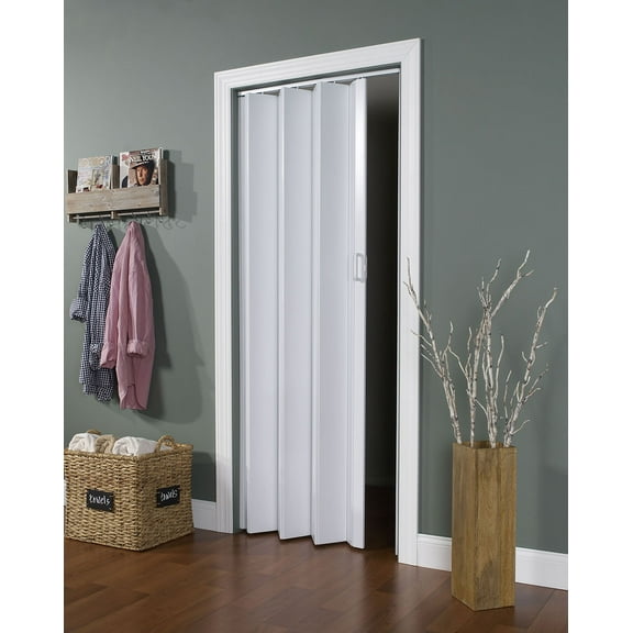 Homestyles Vienna Vinyl Folding Door fits 36" x 80" White