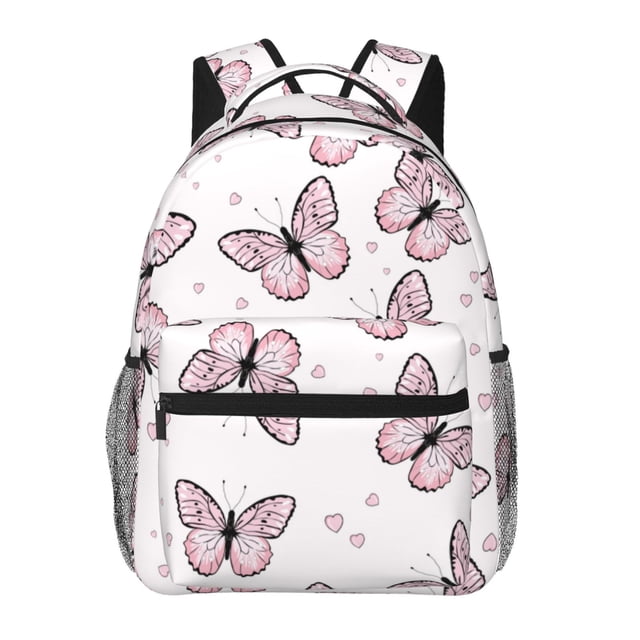 Balery Butterflies (2) Mochila Escolar Impresa, Mochila Ligera para Viajes Casual, Mochila Duradera y Cómoda Multifuncional, Mochila para Laptop-One Size