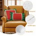 thumbnail image 6 of 2 Pack Outdoor Waterproof Throw Pillow Covers,Abstract Summer Watermelon Texture Decorative Square Patio Pillowcases for Chair Couch Sofa 16x16in, 6 of 9