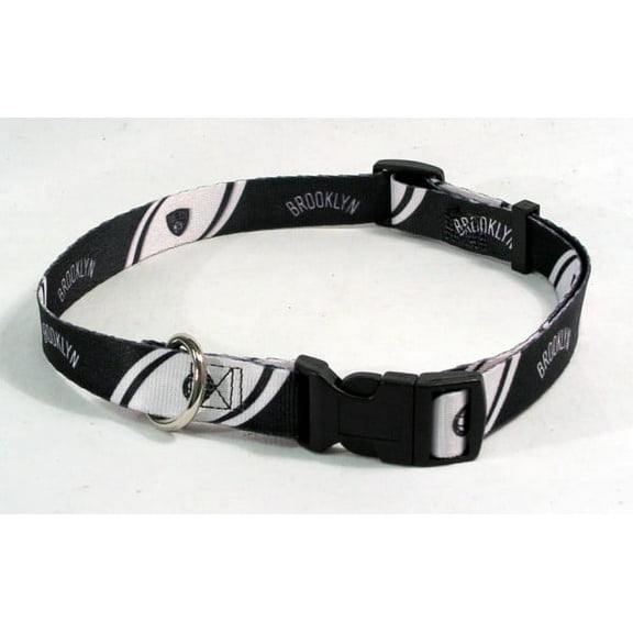Brooklyn Basketball Nets Large L Dog/Cat Adjustable Pet Collar
