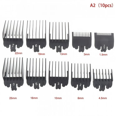 VANIDO 8/10Pcs 1.5-25mm Universal Hair Clipper Limit Comb Guide Limit Comb Trimmer Guards Attachment Professional Hairdressing Tools