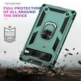 thumbnail image 3 of SaniMore Tri-layer Case for Google Pixel 7 Pro 6.7" 2022, 360° Rotating Holder/Kickstand Rugged PC Back + TPU Bumper Magnetic Car Mount Anti-fingerprint Anti-fall Heavy Duty Protective Case, arkgreen, 3 of 7