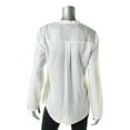 thumbnail image 2 of Finity Womens Long Sleeve Button Up Shirt, White, 12, 2 of 2