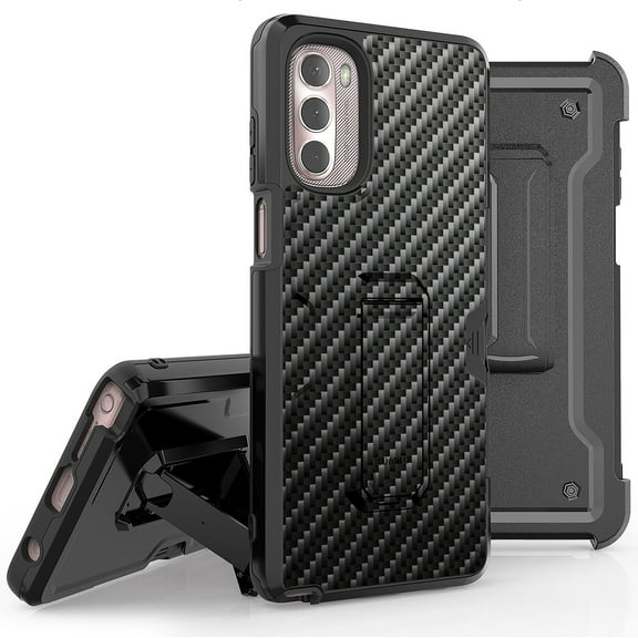 Armor Kombo Holster Rugged Cover Designed For Moto G Stylus 2022 Case Texture, Pattern And Other Series