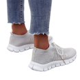 thumbnail image 5 of YOUYEDIAN Sneakers for Women Versatile Lace Up Non Slip Round Toe Fashion Breathable Mesh Sport Soft Sneakers Casual Low Top Comfy Stretch Strap Print Walking Shoes, 5 of 5
