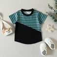 thumbnail image 5 of UAYOTSE Baby Boy Clothes Summer Holiday Style Outfits Short Sleeve Top T-Shirt & Pocket Pant Set 12 Months-4 Years old,12-18 Months Black, 5 of 9