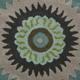 thumbnail image 4 of LR Home Wren 3' Round Green Peacock Medallion Indoor Area Rug, 4 of 9