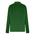 thumbnail image 3 of Long Sleeve Quarter Zip Shirt with Shamrock Print Casual Lightweight Pullover for Men Suitable for Everyday Wear Dark Green M, 3 of 4