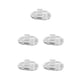 thumbnail image 2 of Minnieouse Almohadillas nasales de silicona ovaladas, 5 pares, tornillo de presión, tornillo de aire transparente, ligero, compacto para reemplazo de Type2 Minnieouse CBP289254, 2 of 4
