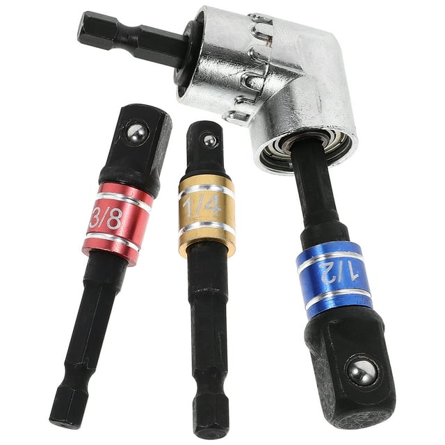 1 Set Right Angle Drill Attachment Socket Drill Adapter Impact Drill Adapter