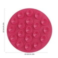 thumbnail image 2 of Kezqiaxn Home and Kitchen Gadgets Cutlery Suction Cups Children's Non-Slip Placemats Babies' Suction Cup Bowl Mats Silicon Heat Insulating Mats Suction Cups Non-Slip Dish and Cutlery Mats Hot Pink, 2 of 7