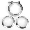 thumbnail image 2 of Stainless Steel V-Band Clamp for 2.5in Exhaust - Durable and Reliable Sealing, 2 of 15