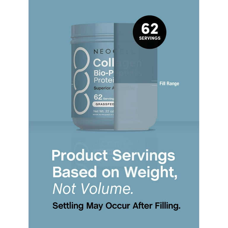 NeoCell, Collagen Bio-Peptides Powder, 22oz, Unflavored - Walmart.com